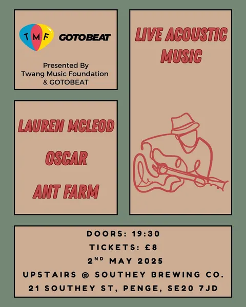 TMF Presents: Live Acoustic Music @ Southey Brewing Co. 