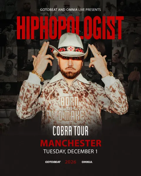 Hiphopologist live in Manchester 2026