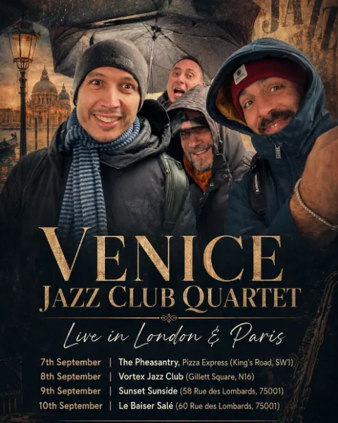 Venice Jazz Club Quartet 2026 Tour - Paris