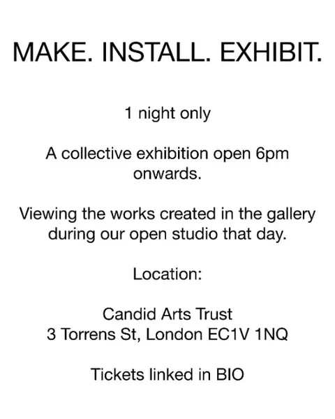 Make. Install. Exhibit. By THE ARTS CLUB COLLECTIVE 