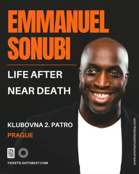 Emmanuel Sonubi - "Life After Near Death" British Stand-up Comedy in Prague (Early Show)