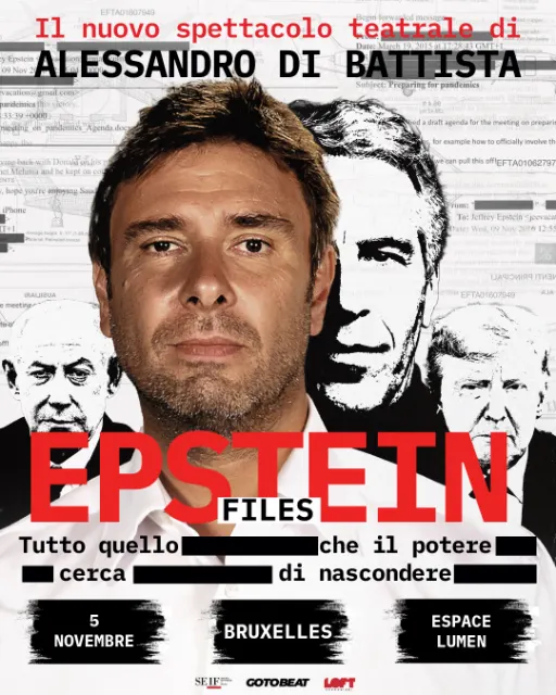 Alessandro Di Battista - "EPSTEIN FILES - Tutto quello che il potere cerca di nascondere" - Live in Brussels