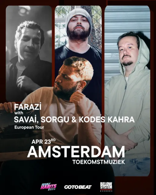Farazi & Friends: Savai, Sorgu & Kodes Kahra | Amsterdam