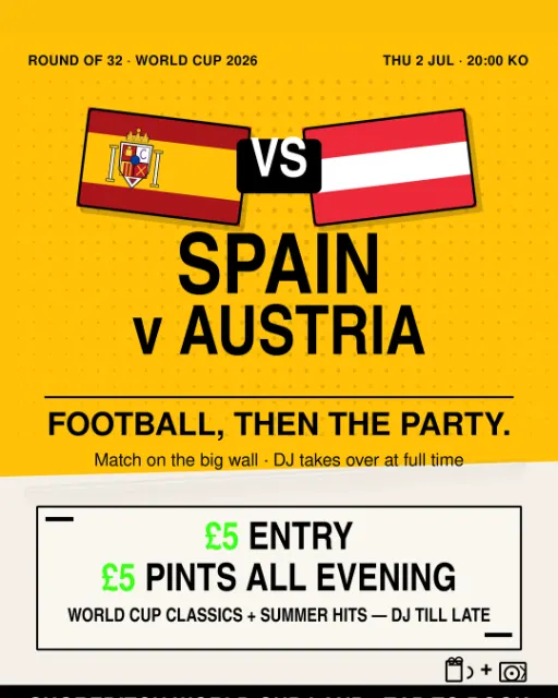Spain vs Austria World Cup Screening at Shoreditch World Cup Land