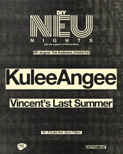 DIY X PRS presents KuleeAngee with Vincent's Last Summer live at The Louisiana
