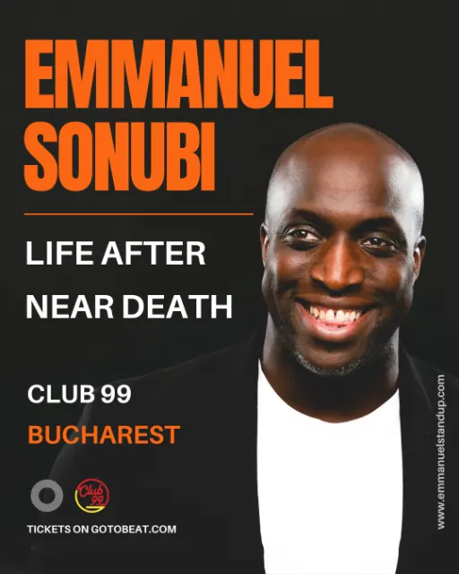 Emmanuel Sonubi - "Life After Near Death" British Stand-up Comedy in Bucharest (Late Show)
