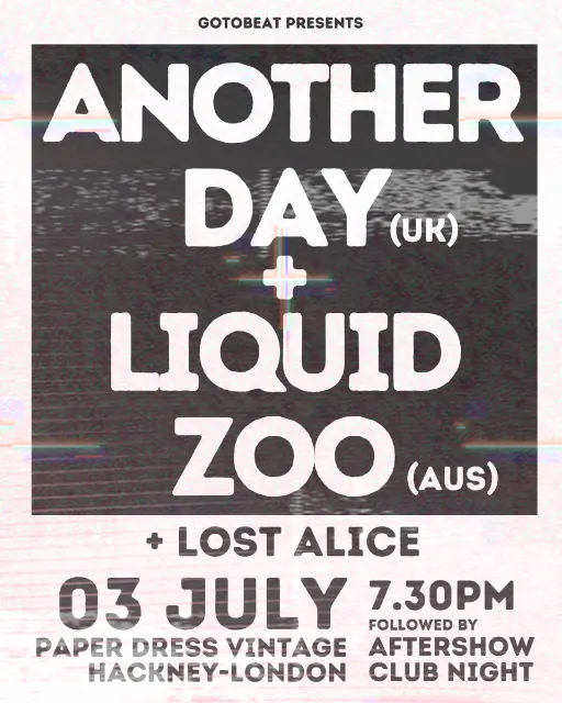 Another Day X Liquid Zoo X Lost Alice live at Paper Dress Vintage