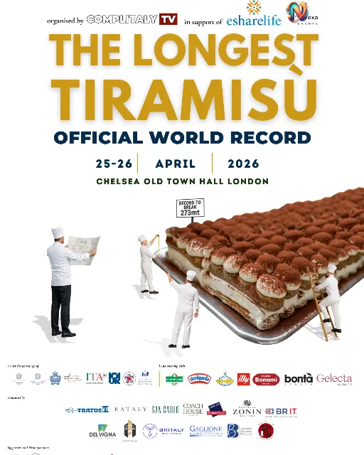 The Longest Tiramisu - Guinness World Record - Live in London